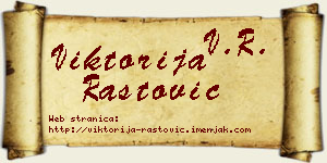 Viktorija Rastović vizit kartica